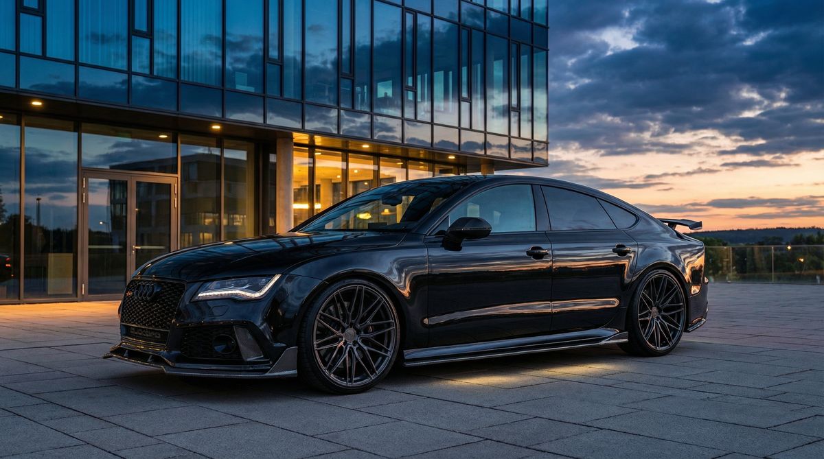 黄色仓库豪华轿车视频